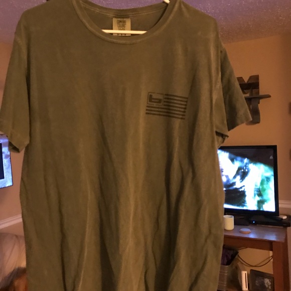 Bandad T-shirt olive - Picture 2 of 2